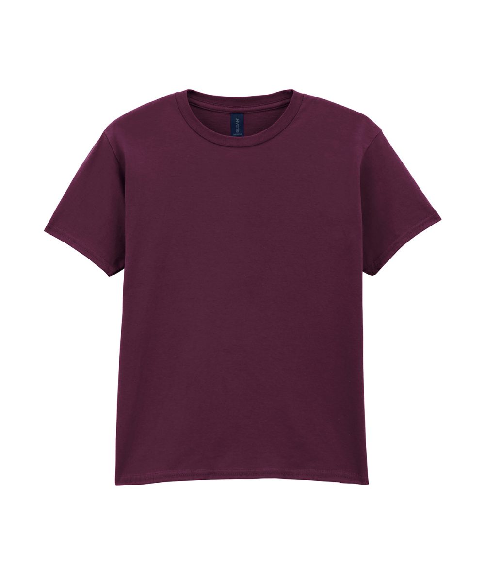 Maroon Softstyle™ youth ringspun t-shirt