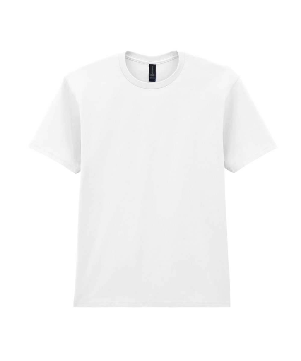 White* Softstyle™ midweight adult t-shirt