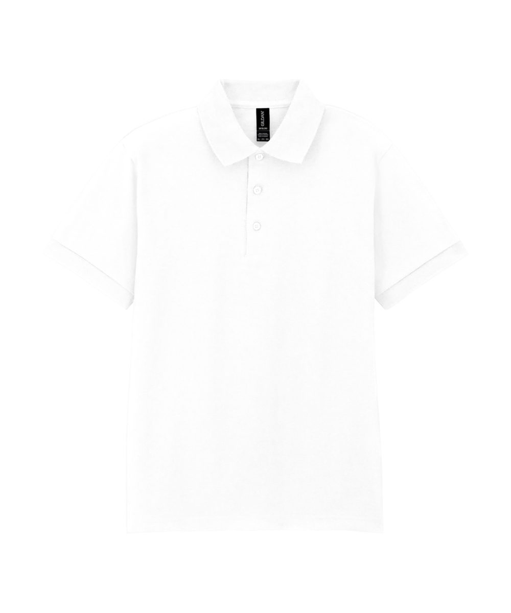 White DryBlend® Jersey knit polo