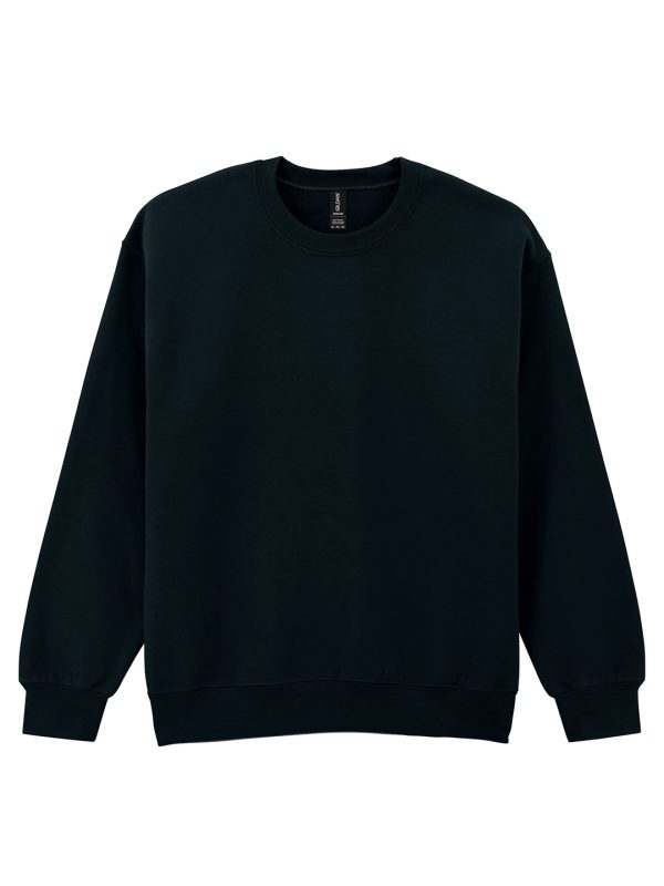 Black DryBlend® adult crew neck sweatshirt