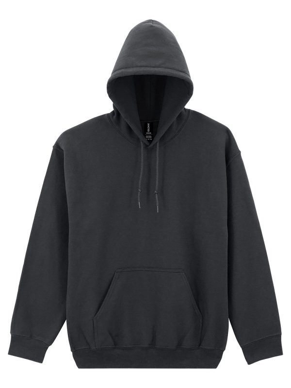 Black DryBlend® adult hooded sweatshirt