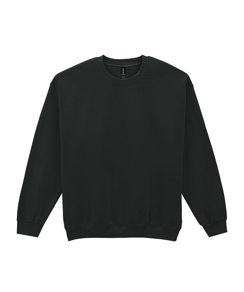 Black*† Heavy Blend™ adult crew neck sweatshirt