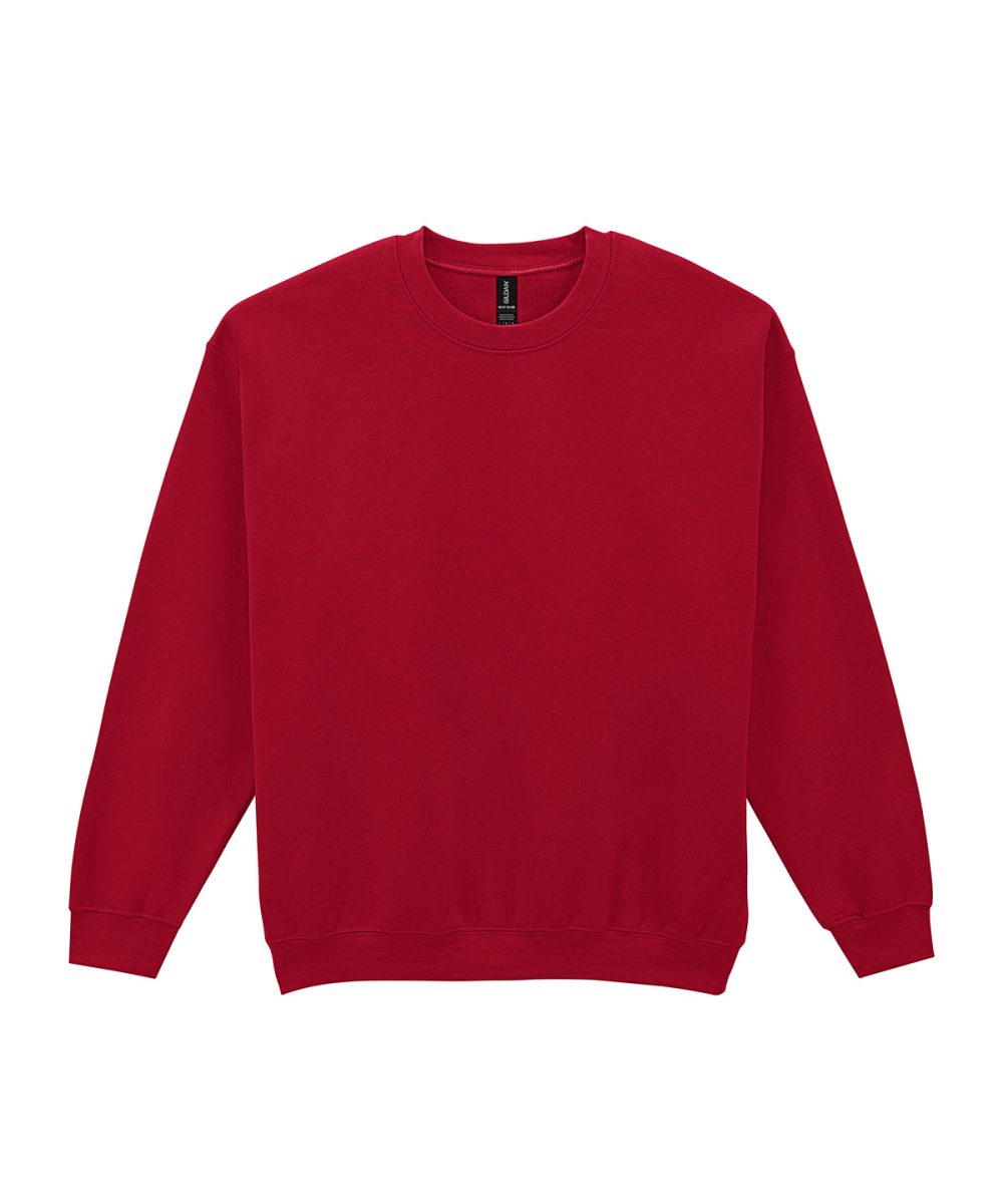 Cherry Red* Heavy Blend™ adult crew neck sweatshirt