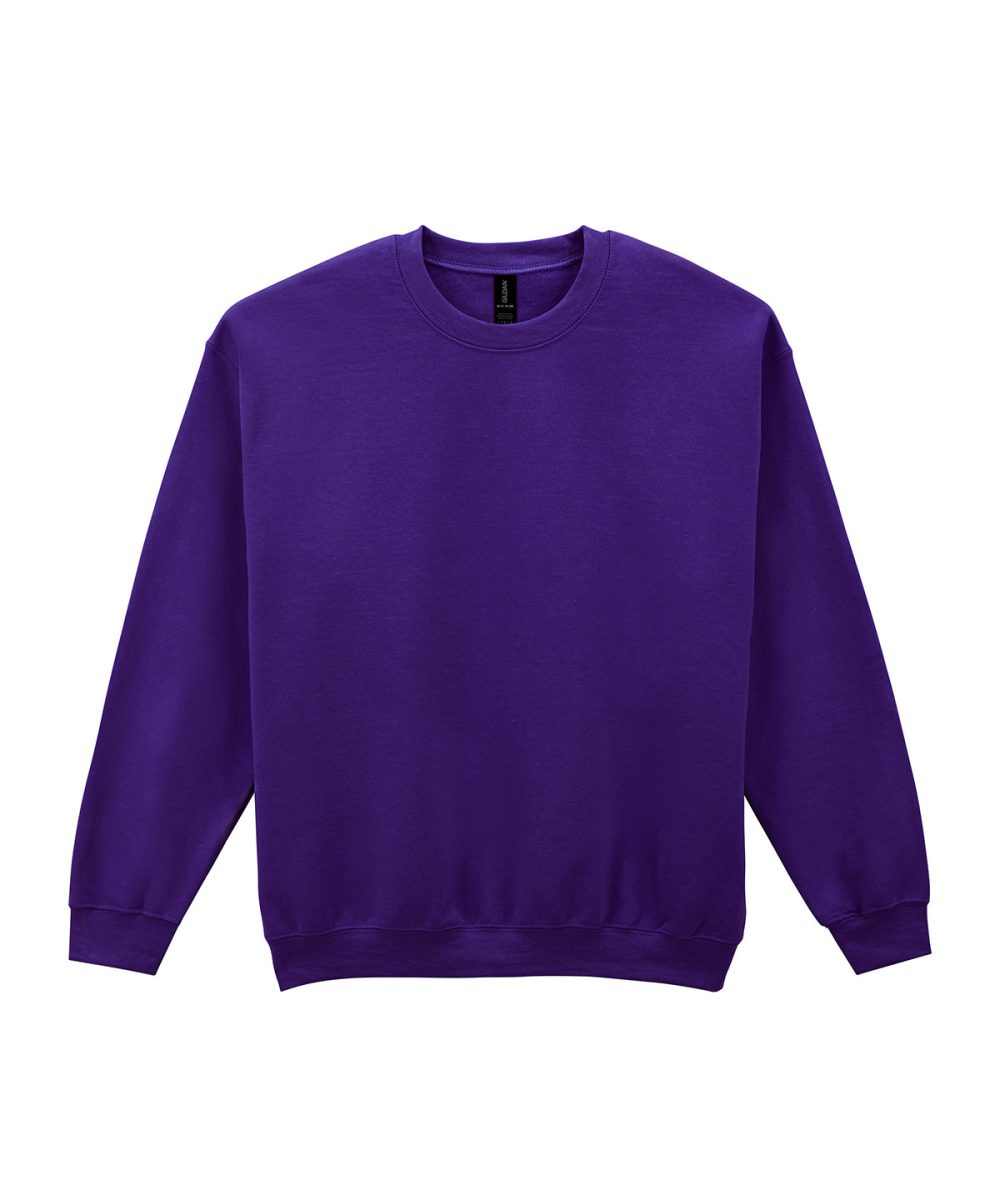 Purple* Heavy Blend™ adult crew neck sweatshirt