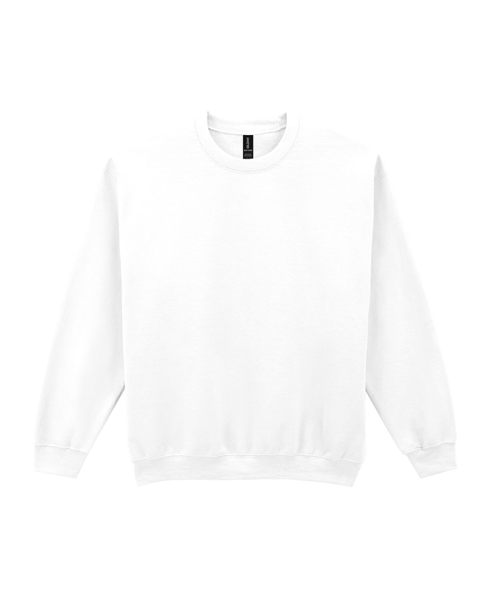 White*† Heavy Blend™ adult crew neck sweatshirt