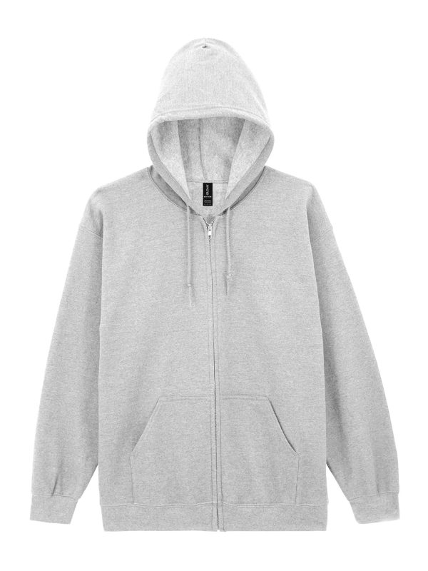 Ash* Heavy Blend™  full zip hooded sweatshirt