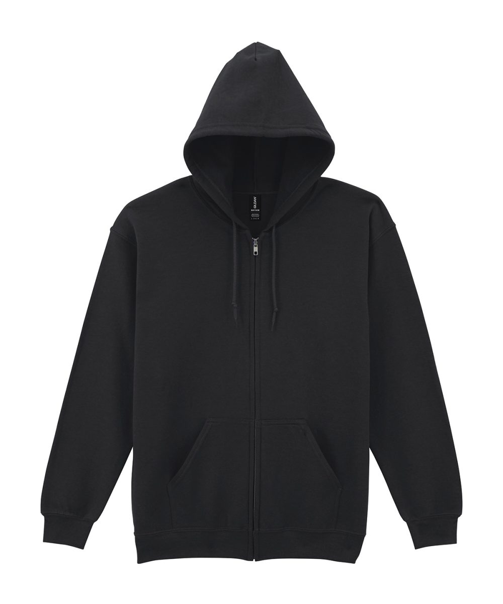 Black*† Heavy Blend™  full zip hooded sweatshirt