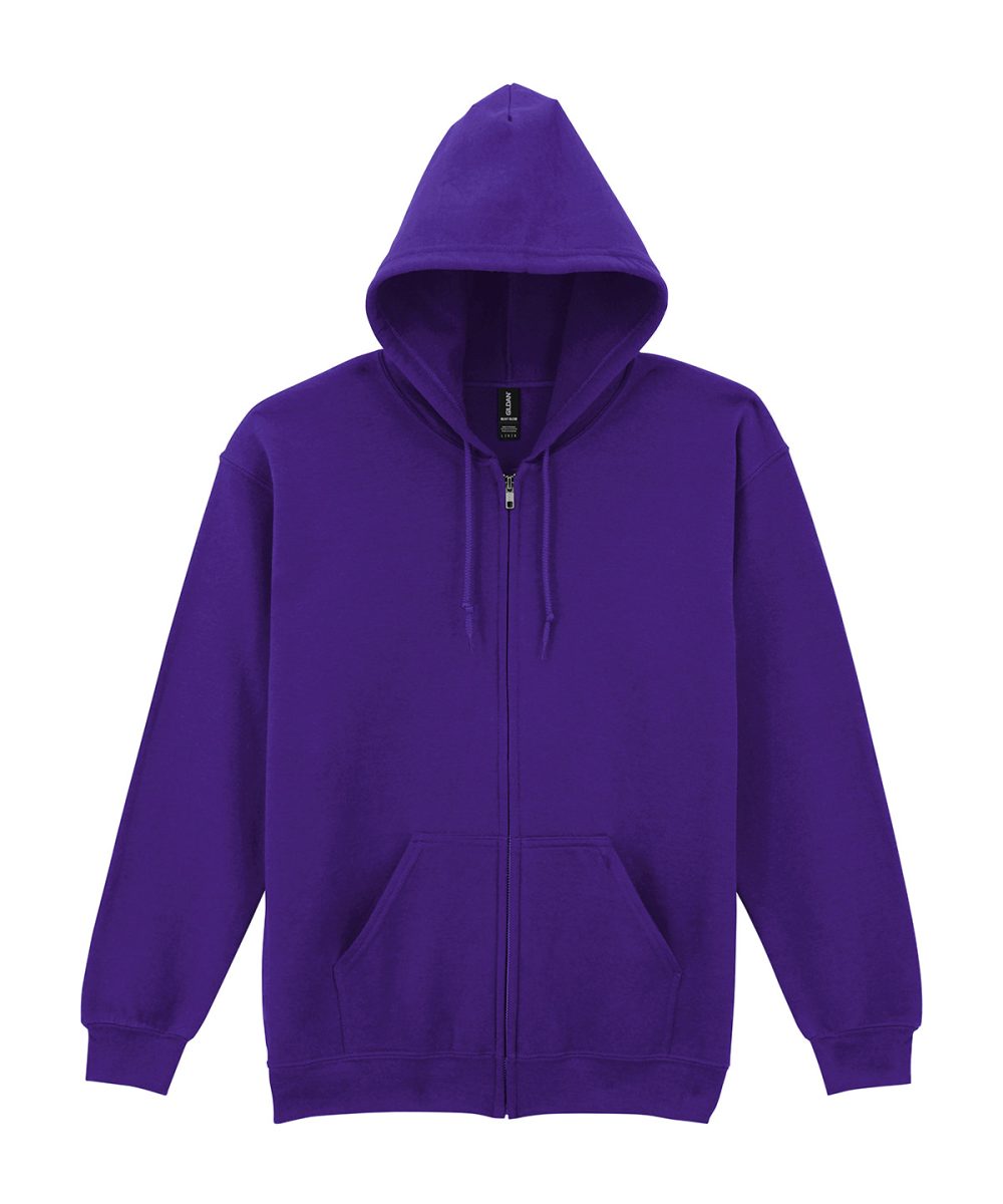 Purple* Heavy Blend™  full zip hooded sweatshirt