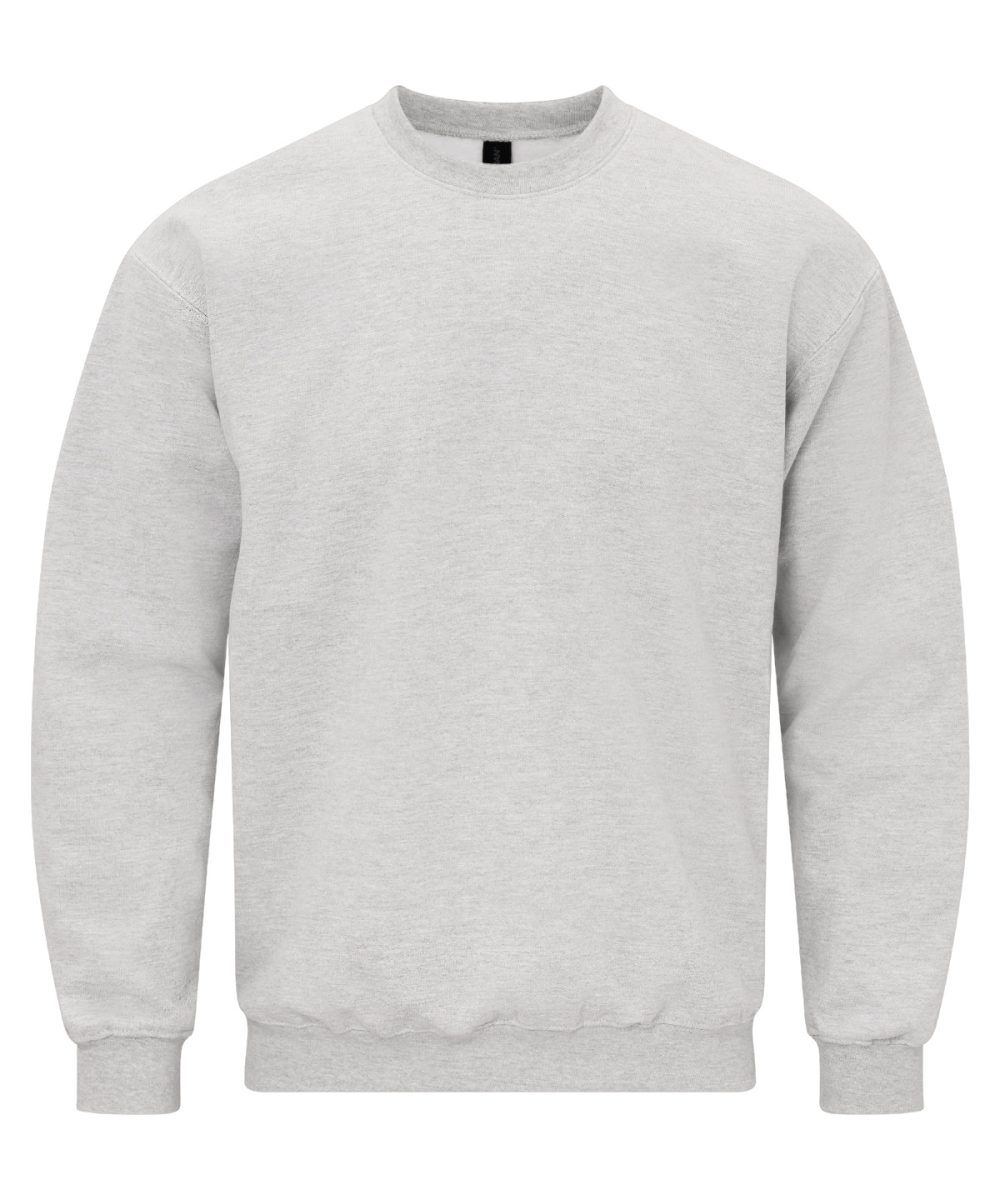 Ash Grey Softstyle™ midweight fleece adult crew neck