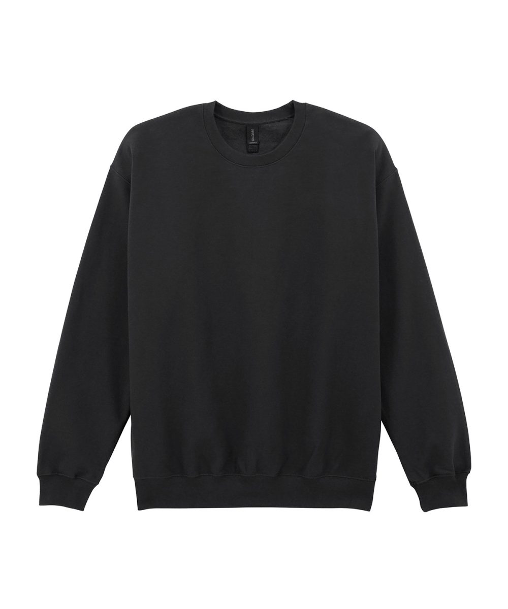 Black Softstyle™ midweight fleece adult crew neck