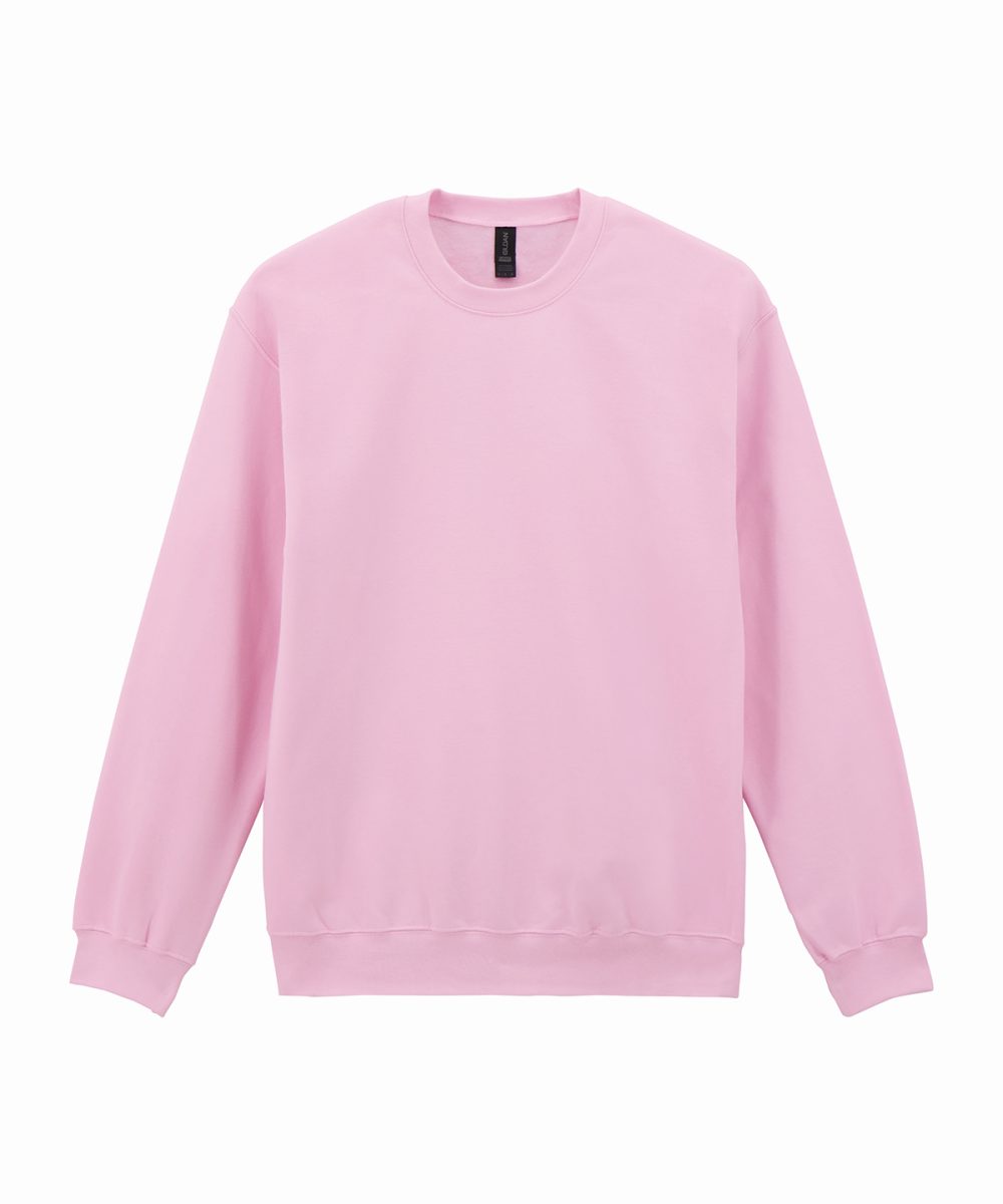 Light Pink Softstyle™ midweight fleece adult crew neck