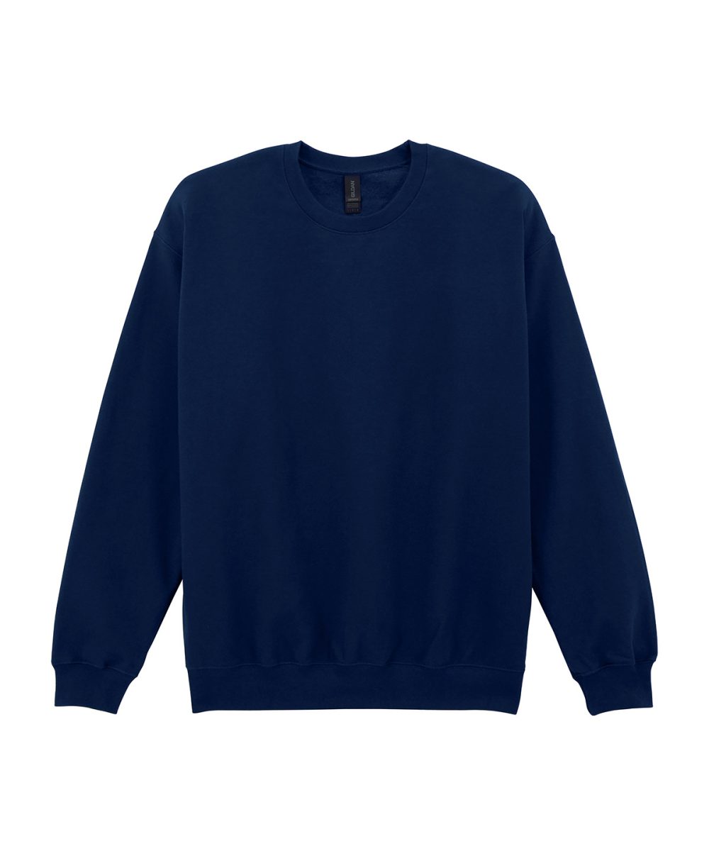 Navy Softstyle™ midweight fleece adult crew neck