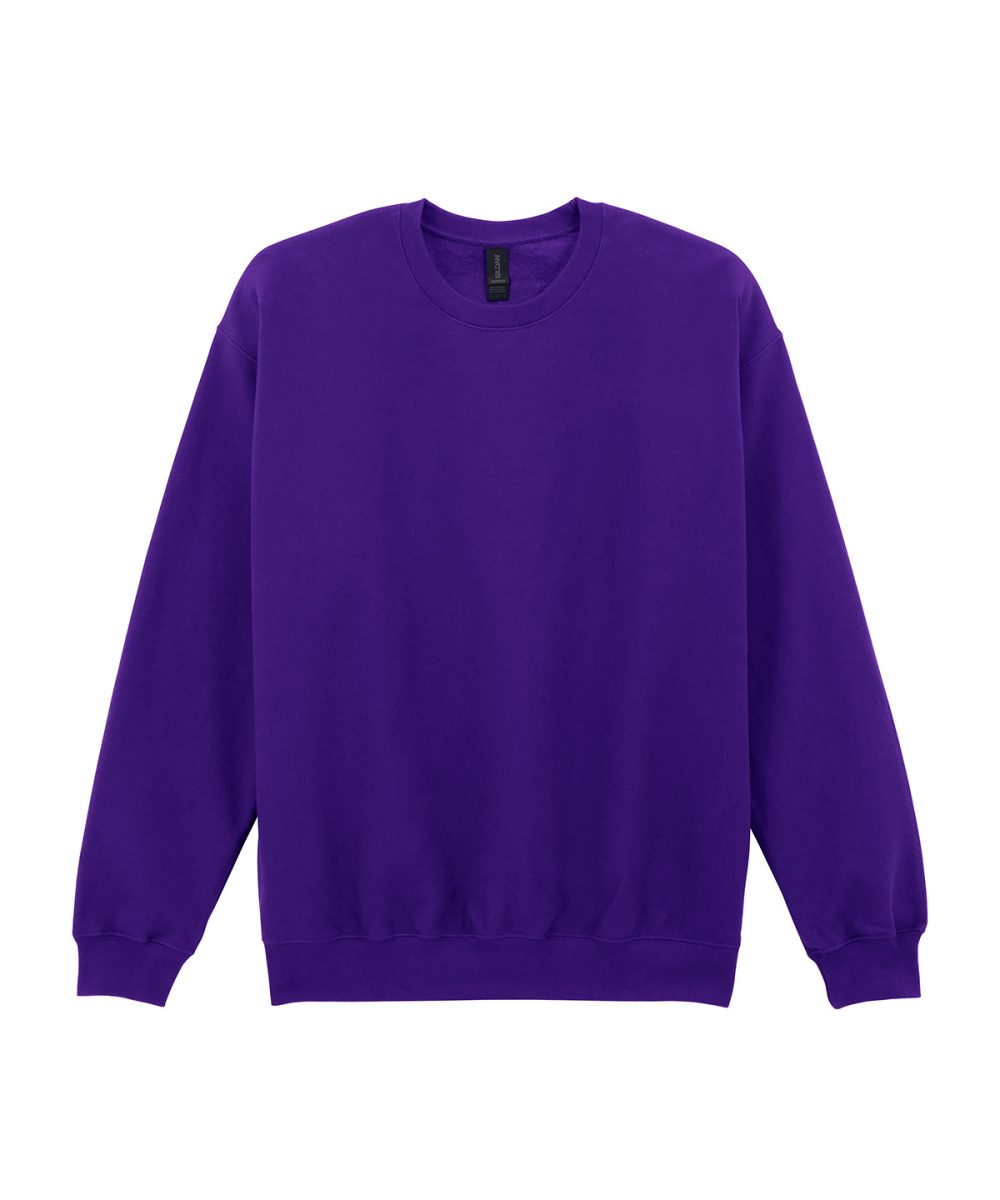 Purple Softstyle™ midweight fleece adult crew neck