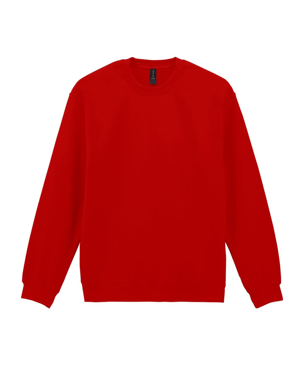 Red Softstyle™ midweight fleece adult crew neck