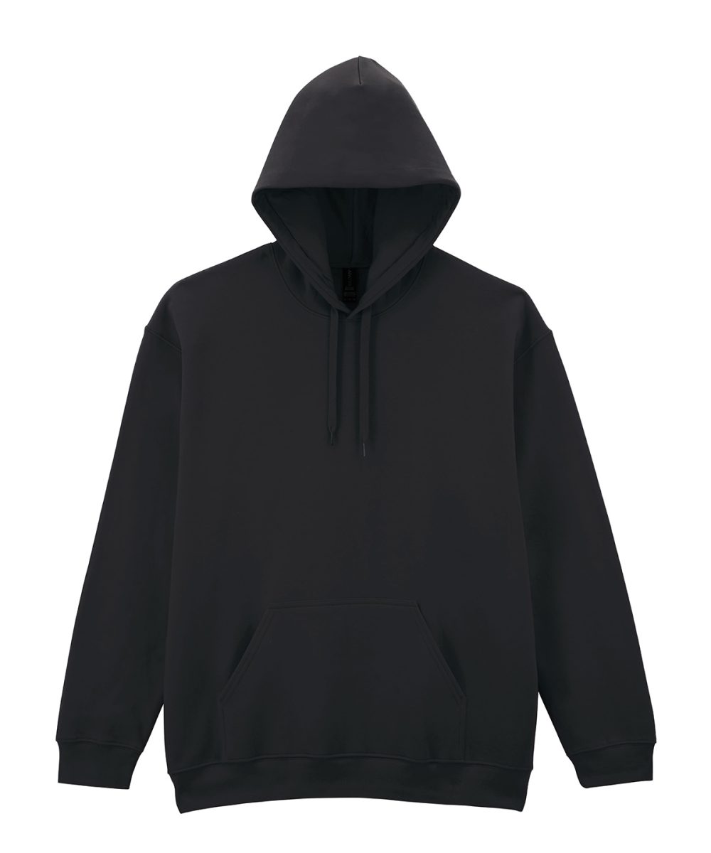 Black* Softstyle™ midweight fleece adult hoodie