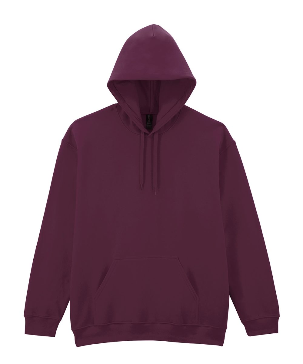 Maroon Softstyle™ midweight fleece adult hoodie