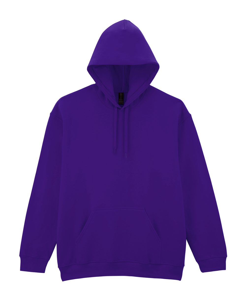 Purple Softstyle™ midweight fleece adult hoodie