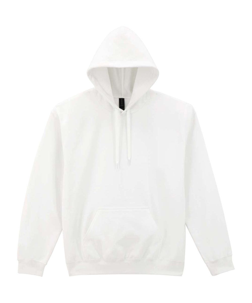 White* Softstyle™ midweight fleece adult hoodie