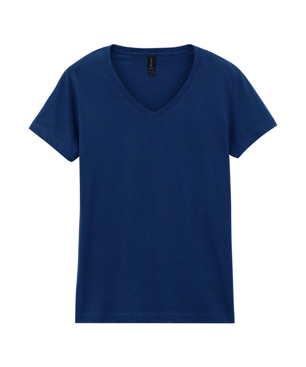 Navy Softstyle™ women's v-neck t-shirt