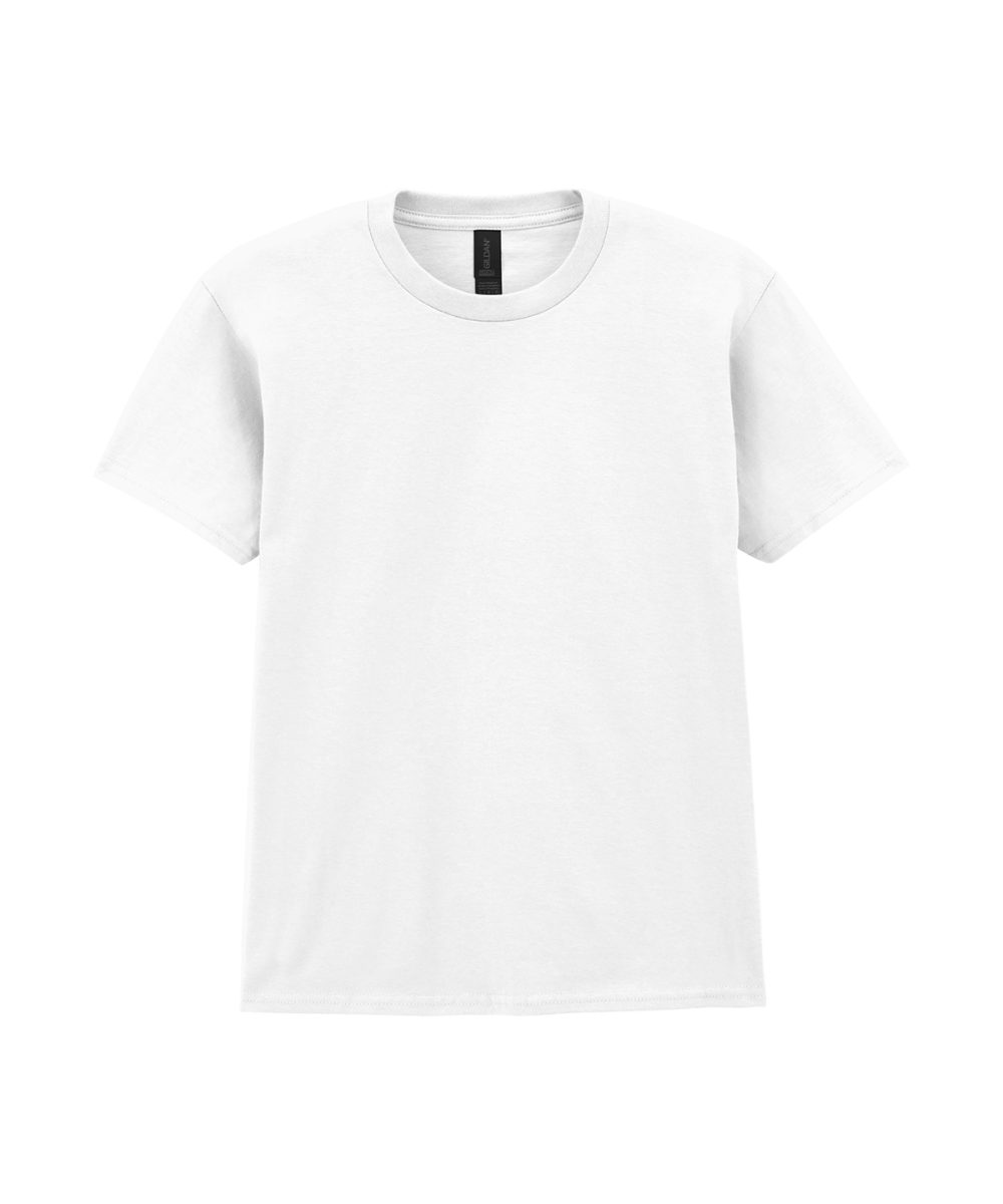 White Softstyle™ midweight youth t-shirt