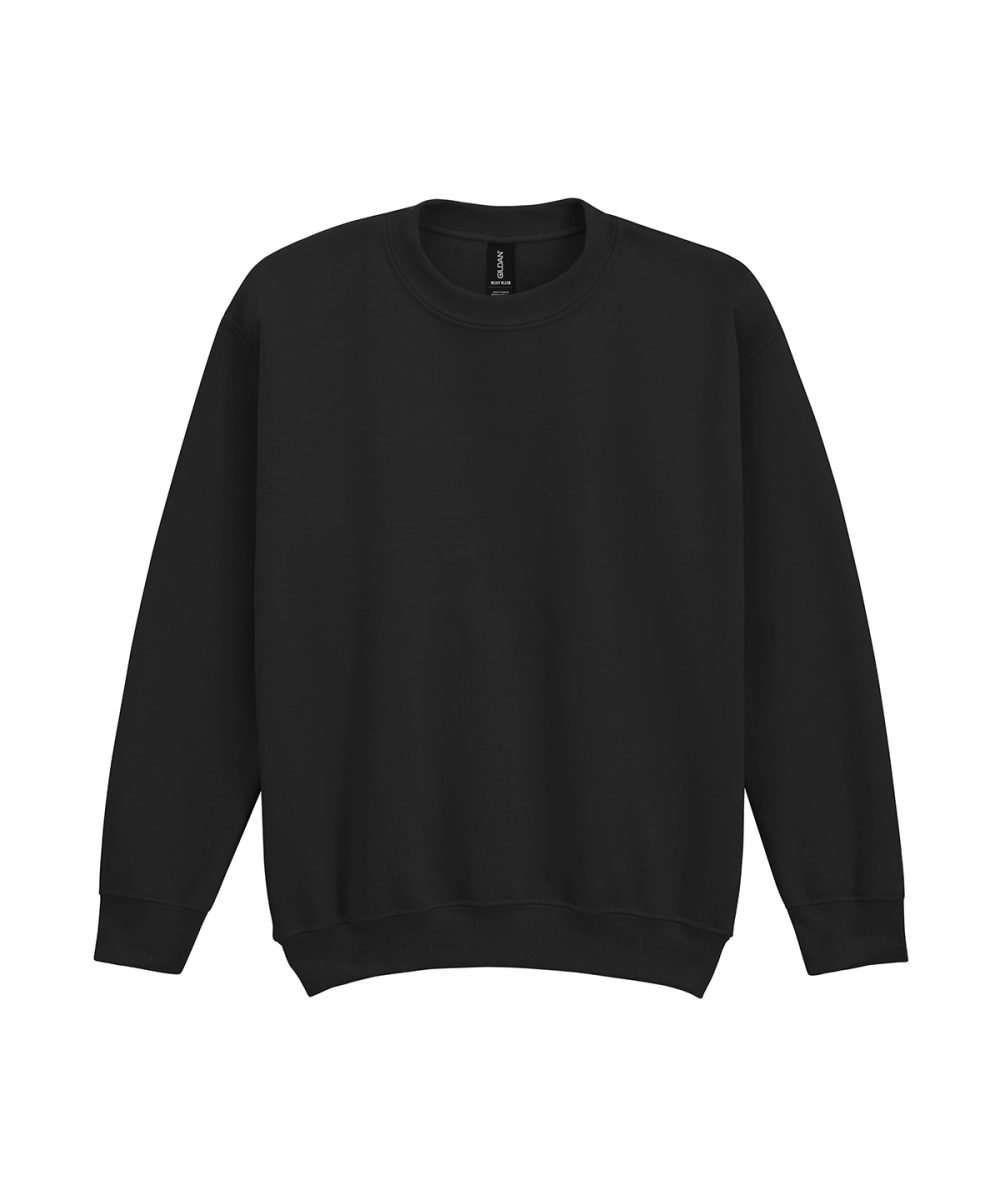 Black Heavy Blend™ youth crew neck sweatshirt