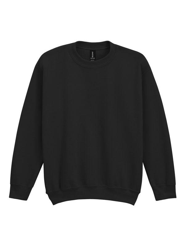 Black Heavy Blend™ youth crew neck sweatshirt