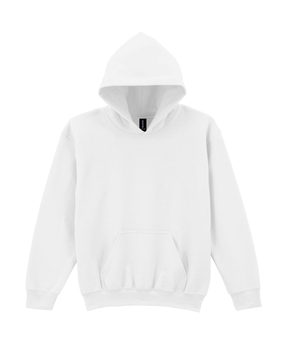 White Heavy Blend™ youth hooded sweatshirt