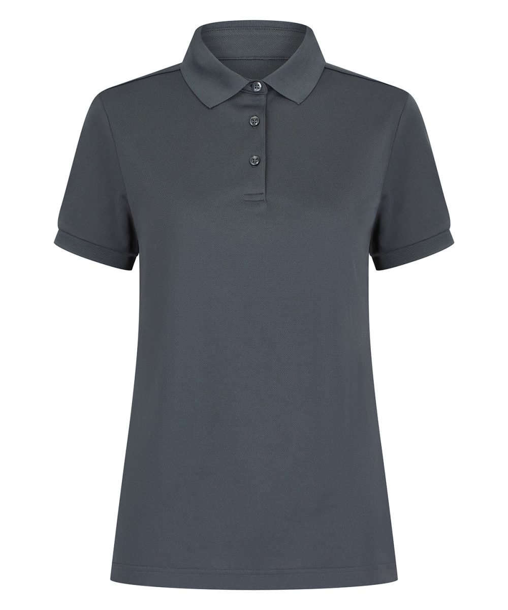 Charcoal Grey Women’s recycled polyester polo shirt