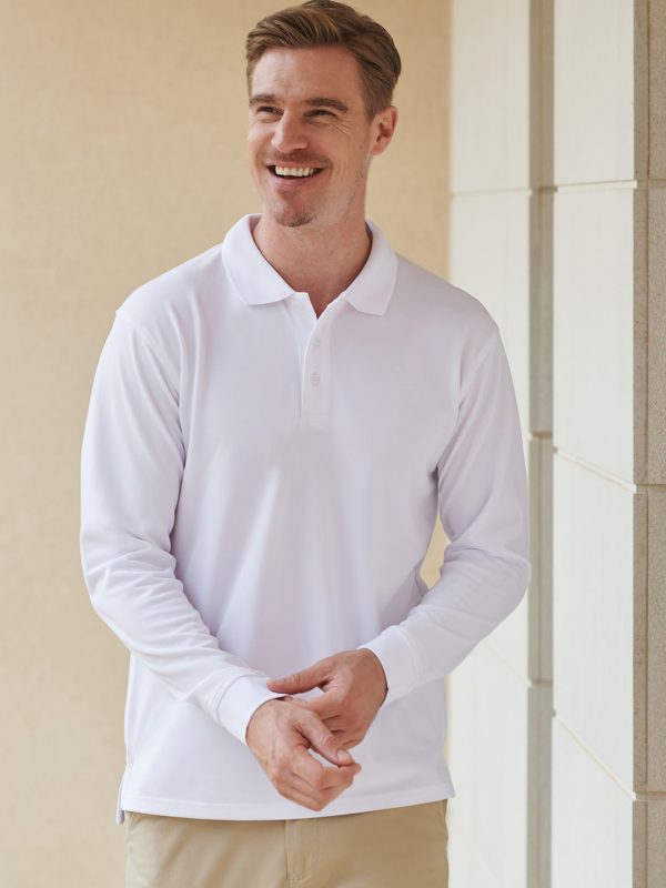 Long sleeve Coolplus® polo shirt