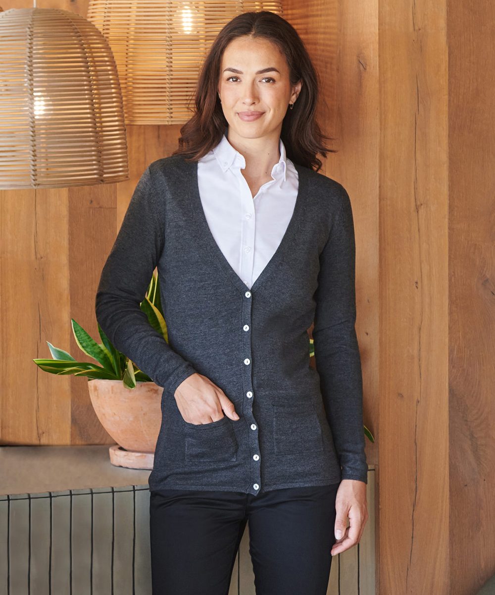 Women's v-button cardigan