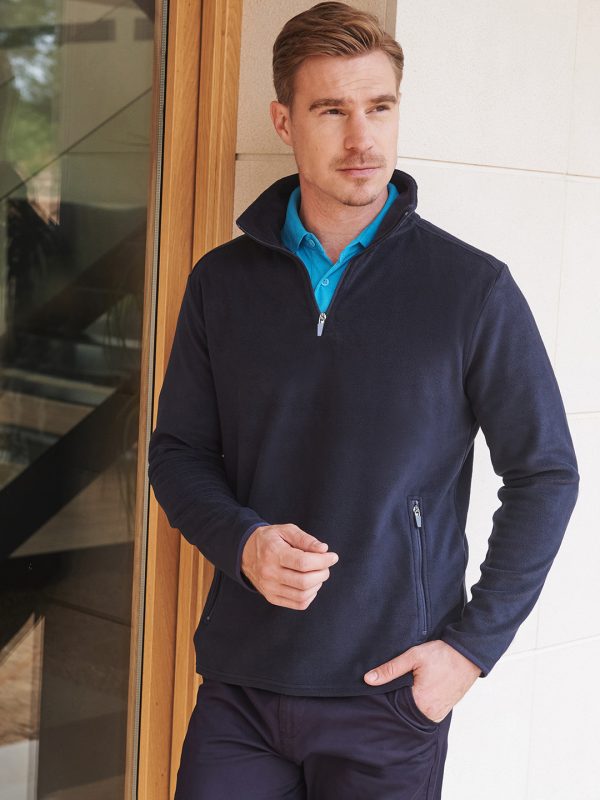 ¼ zip microfleece jacket