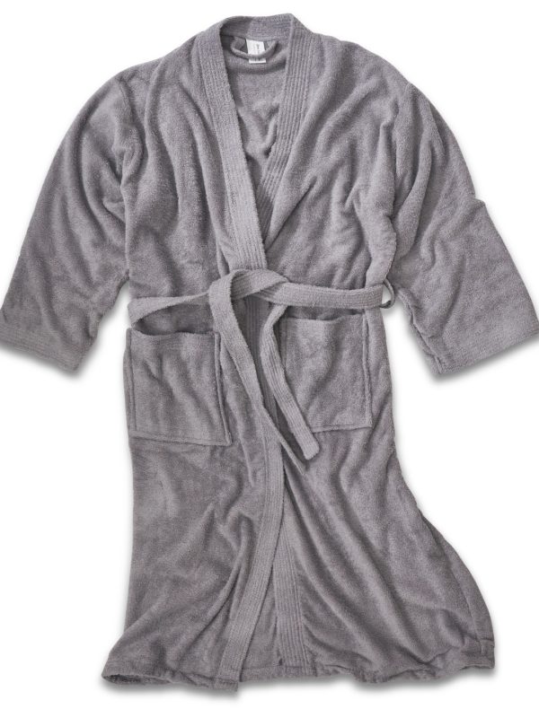 Grey Bamboo kimono robe