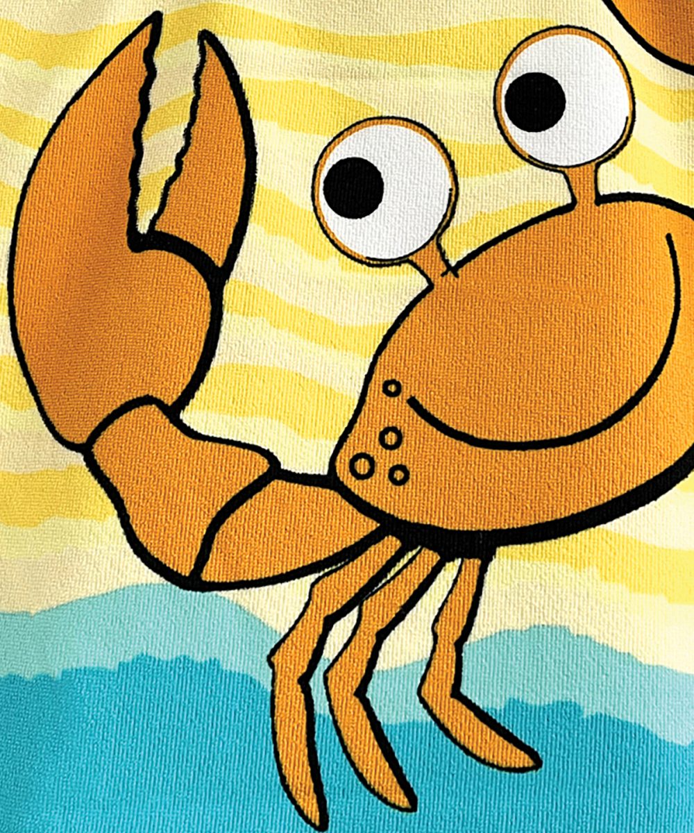 Crab Toddler microfibre changing robe