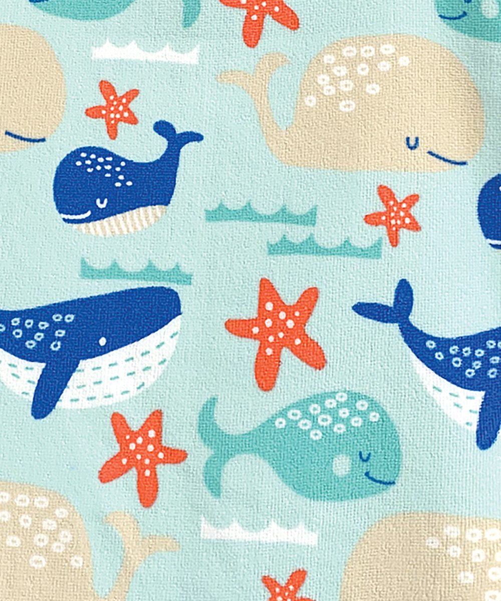 Whale Toddler microfibre changing robe