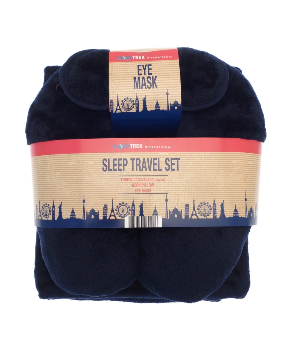 Navy Travel set (neck pillow