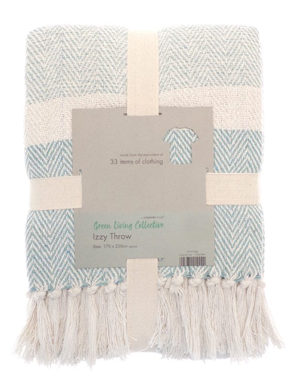 Duck Egg Izzy recycled throw