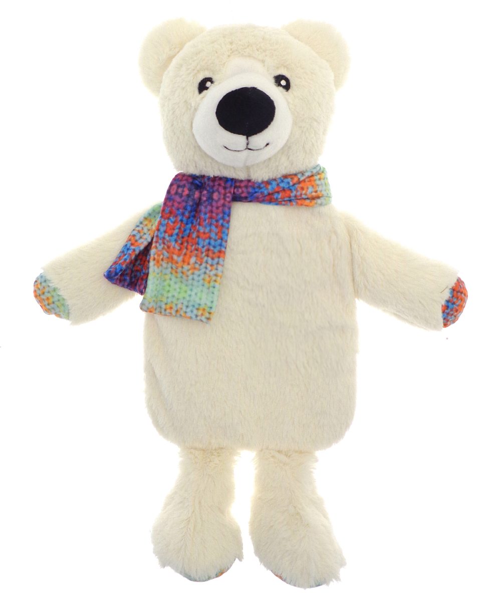 Polar Bear Cream Novelty hot water bottles