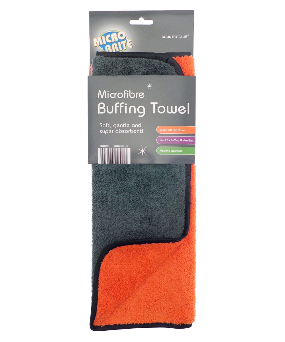 Grey/Orange Buffing towel