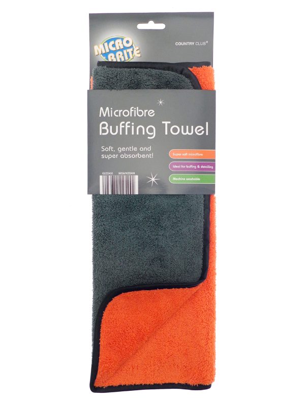 Grey/Orange Buffing towel