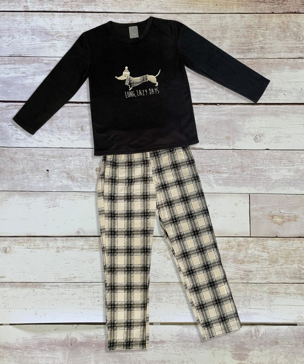 Dachshund Dog Appliqué pyjamas