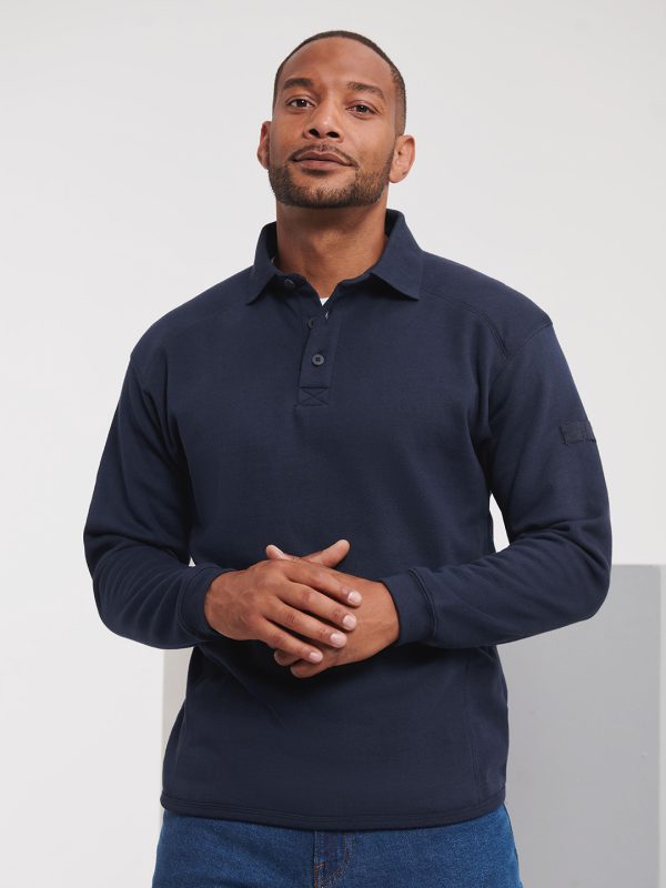 Heavy-duty collar sweatshirt