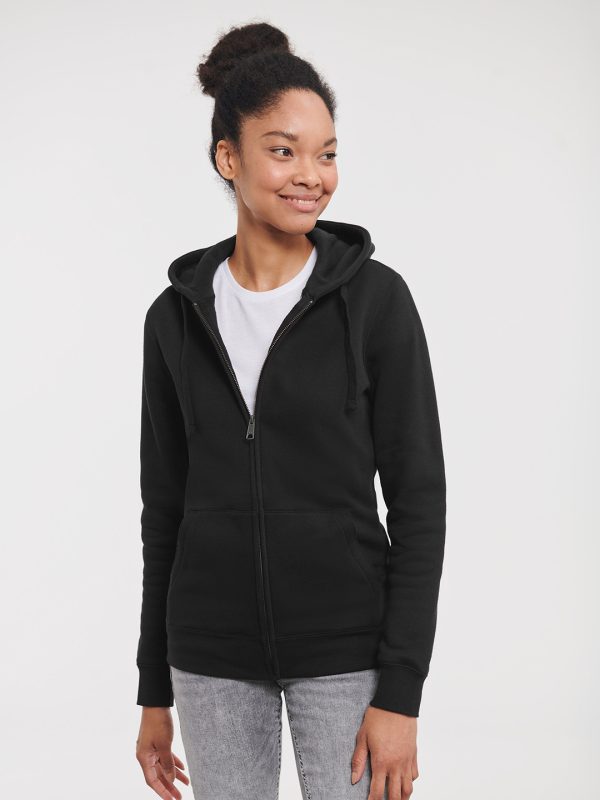 Women's authentic zipped hooded sweatshirt