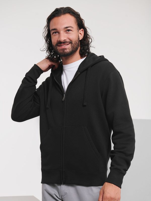 Authentic zipped hooded sweat