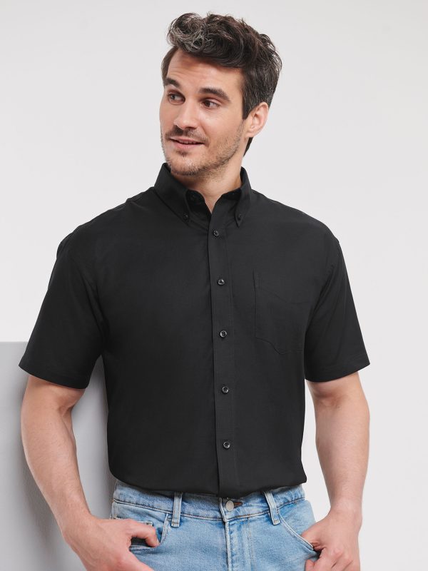 Short sleeve easycare Oxford shirt