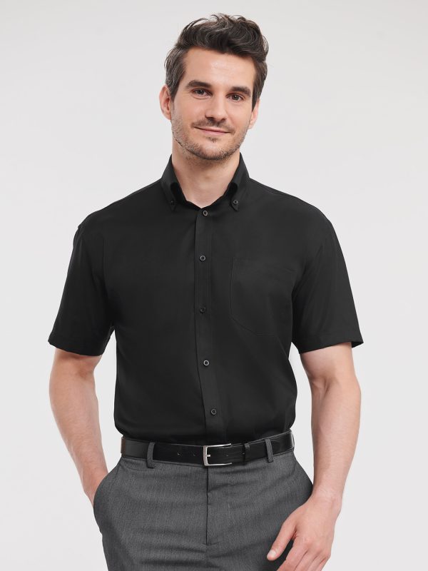 Short sleeve ultimate non-iron shirt