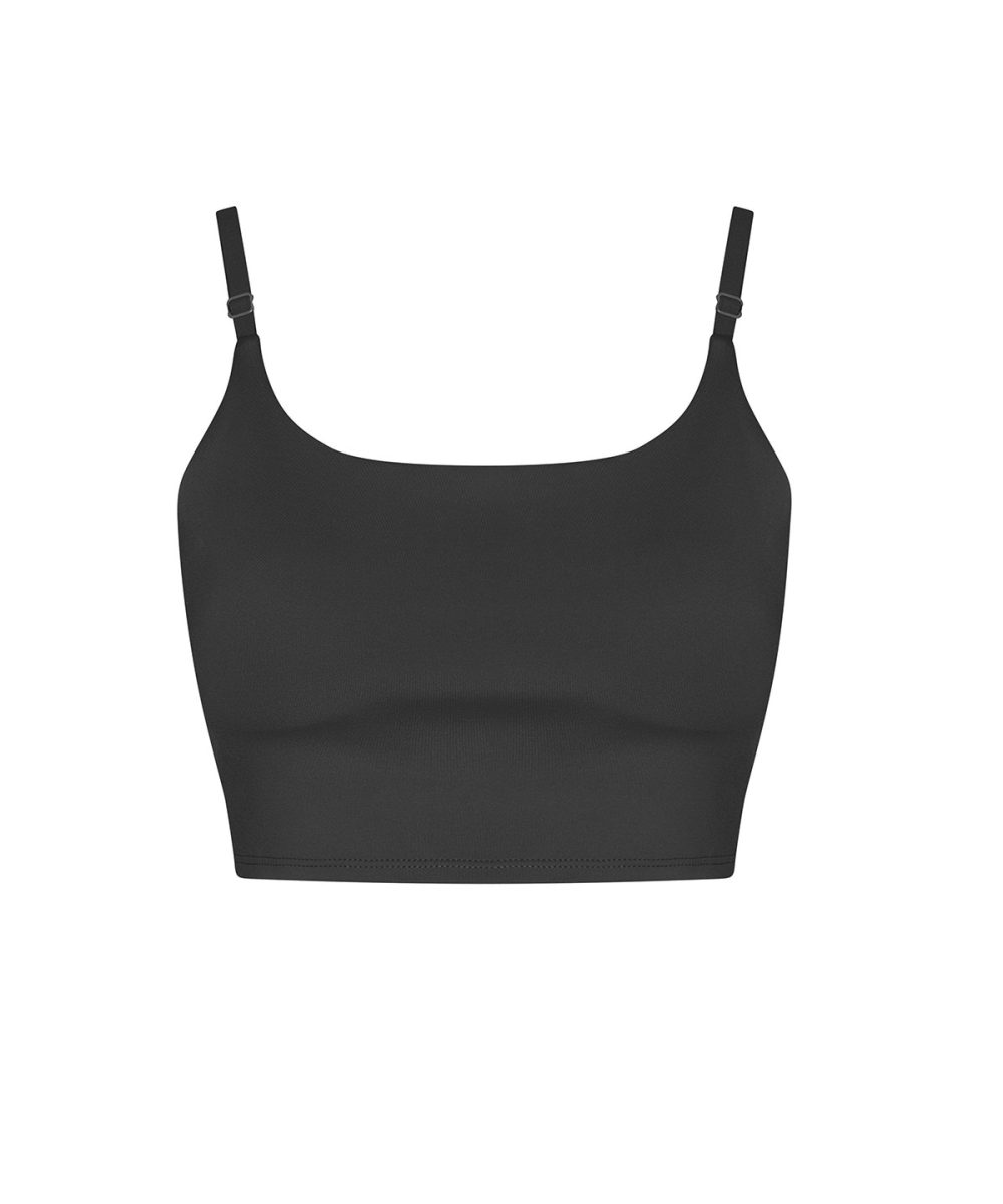 Jet Black* Women’s recycled tech sports bra