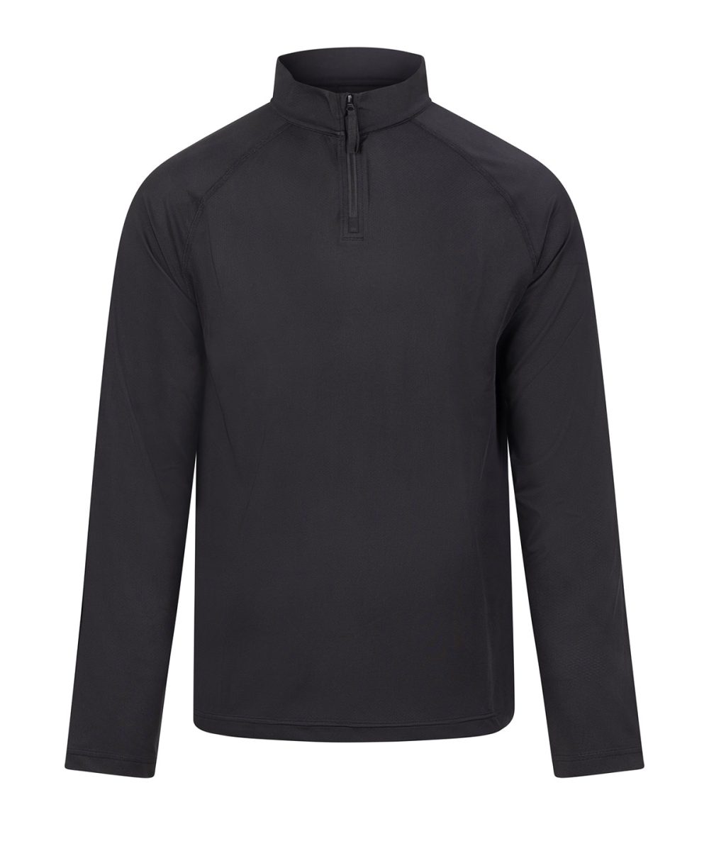 Jet Black Lightweight active 1/4-zip