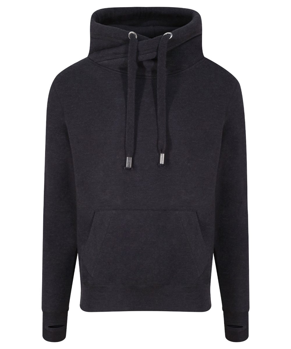 Black Smoke Cross neck hoodie