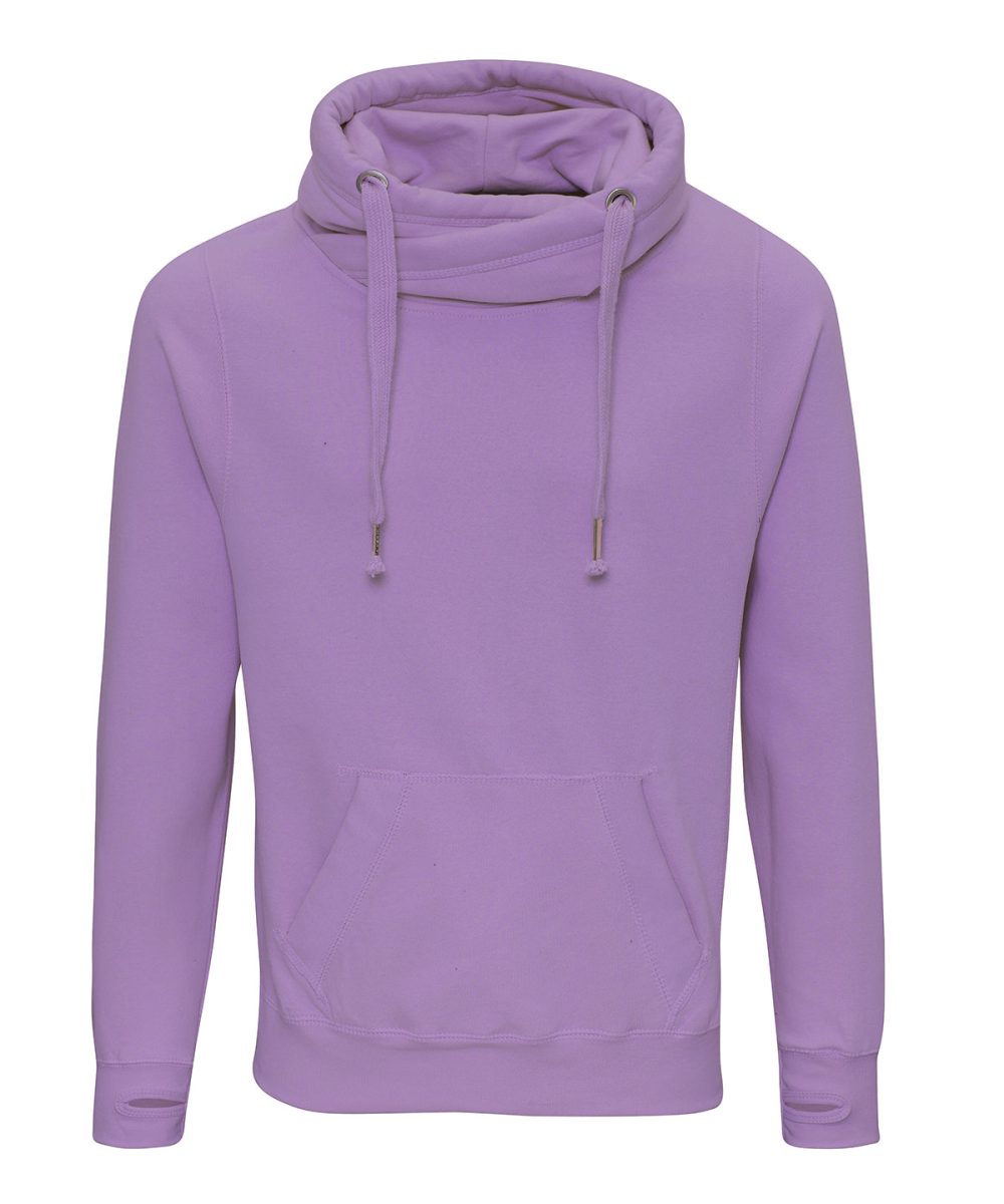 Digital Lavender Cross neck hoodie