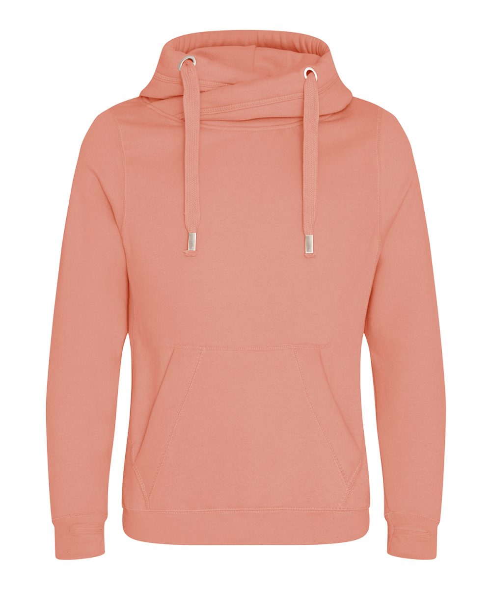 Dusty Pink Cross neck hoodie